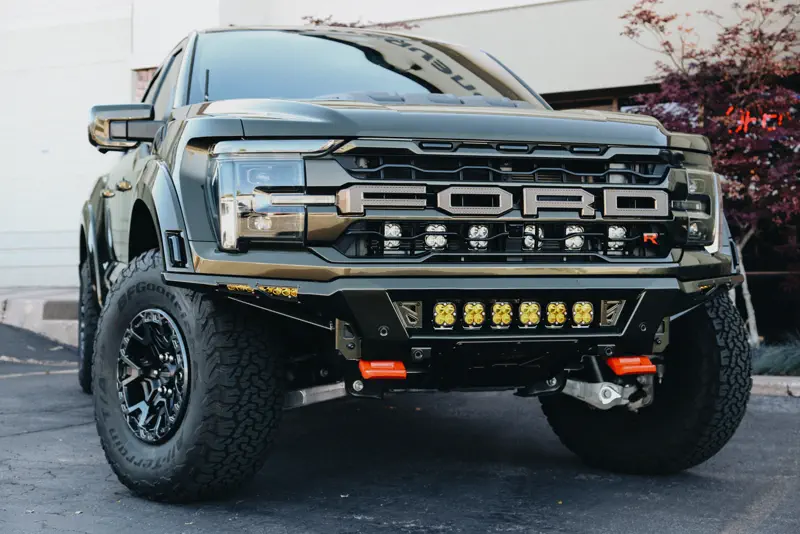 Ford Raptor with LED pod lighting installed by FRQNCY